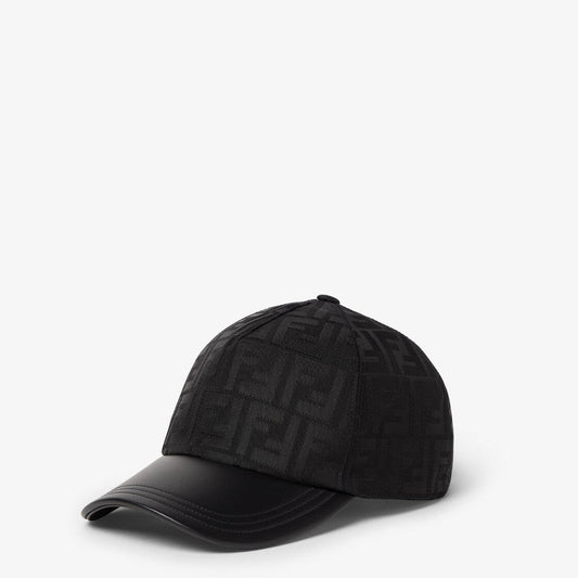 Casquette de baseball FENDI FF jacquard noir