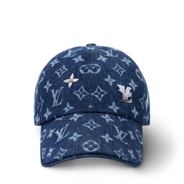 Casquette en denim Monogram Flower